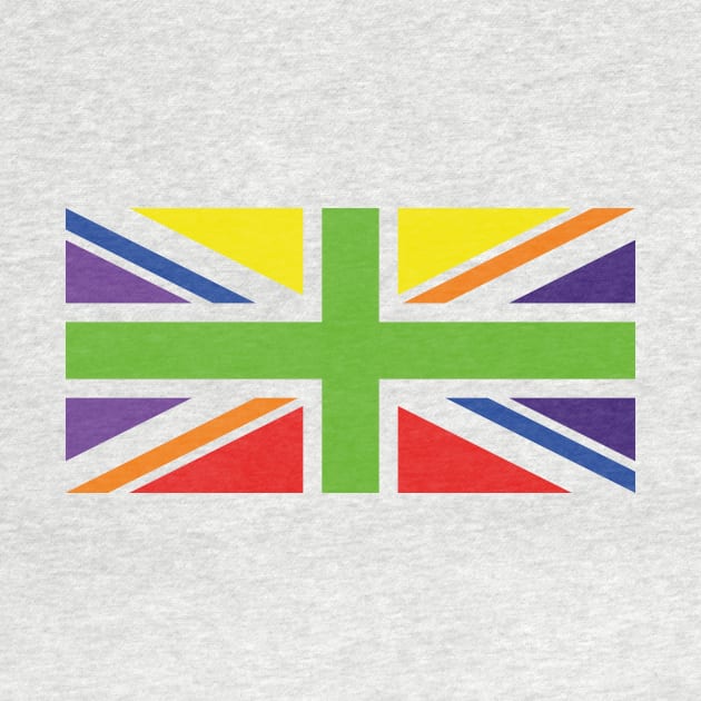 Union Jack Pride Flag Platinum Jubilee 2022 by TeeTime